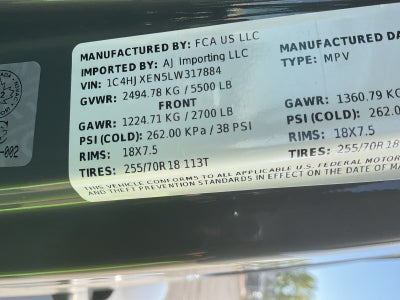 2020 Jeep Wrangler Unlimited Sahara