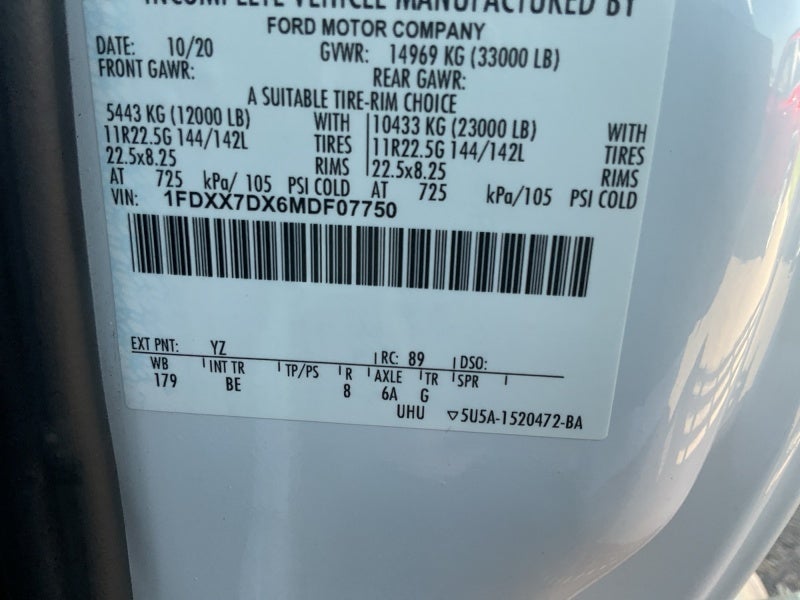 2021 Ford 550 NA
