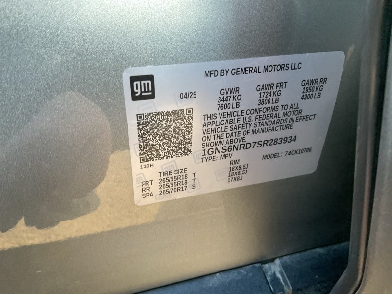 2025 Chevrolet Tahoe LT