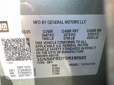 2025 Chevrolet Tahoe Z71