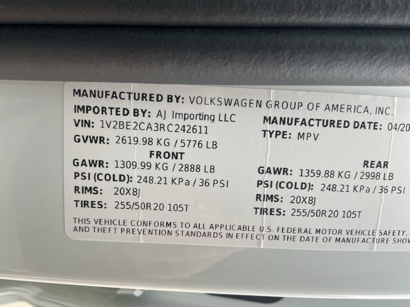 2024 Volkswagen Atlas Cross Sport 2.0T SEL