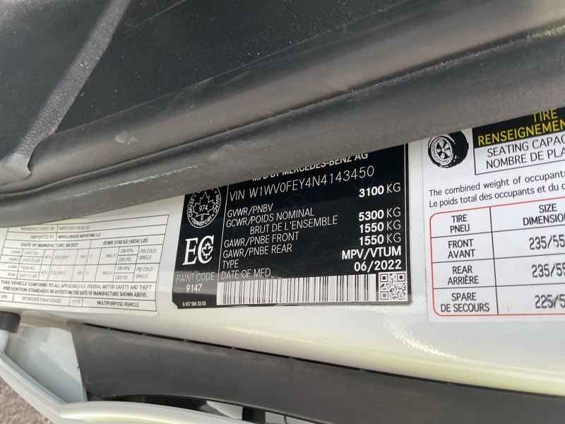 2022 Mercedes-Benz Metris Passenger Van NA