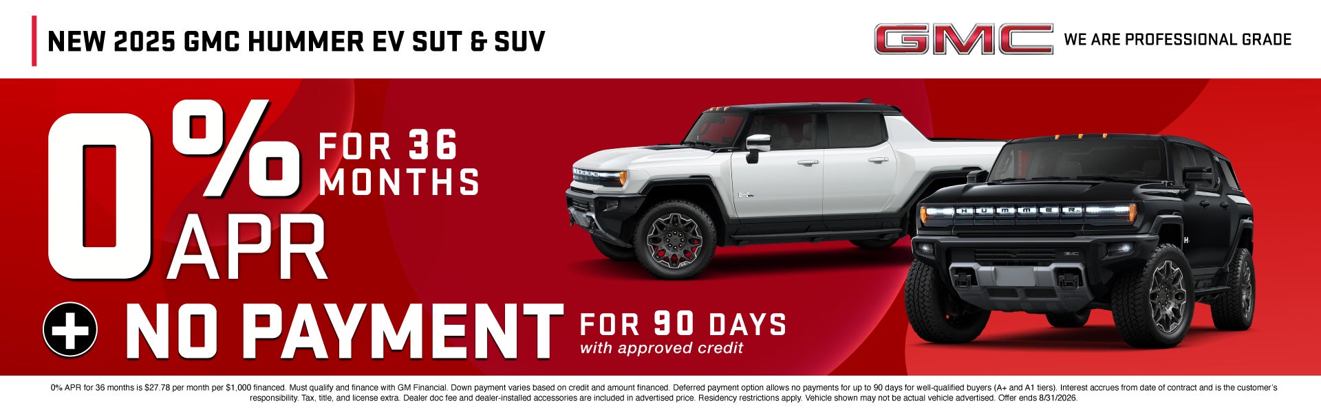 NEW 2025 GMC HUMMER EV PICKUP & SUV