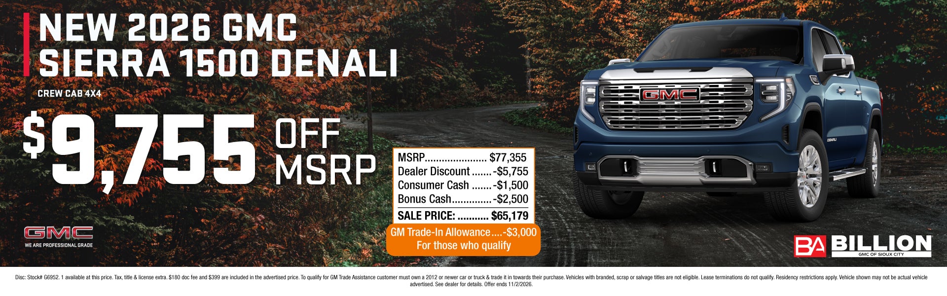 NEW 2026 GMC SIERRA 1500 DENALI CREW CAB