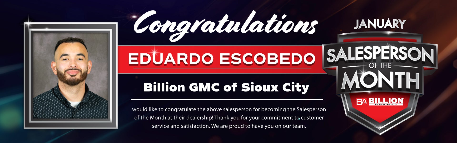 SALESPERSON OF THE MONTH