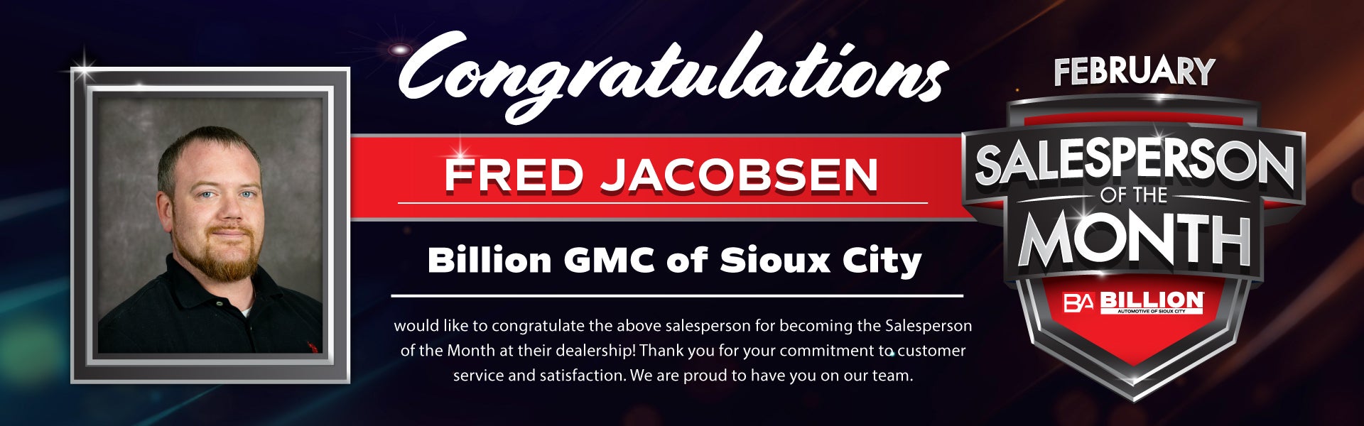 SALESPERSON OF THE MONTH